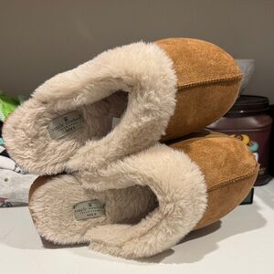 Simply Southern Women’s ' Brown and Cream Slippers